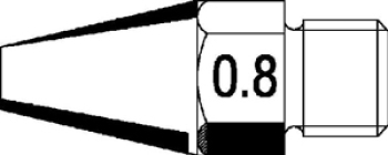 ERSADUR-Entl&ouml;tspitze, 0.8 mm &oslash;