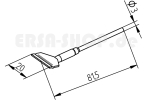 ERSADUR LF-Entl&ouml;tspitzenpaar, Spatenform 20.0 mm