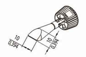 Ersa i-Tool Trace Lötspitze - meißelförmig - 10 mm