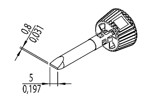 Ersa i-Tool Trace Lötspitze - meißelförmig - 5.0 mm