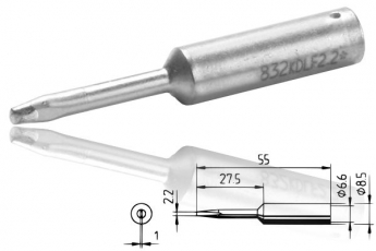 ERSADUR LF-Lötspitze, meißelförmig 2.2 mm