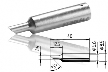 ERSADUR LF-Lötspitze, angeschrägt  4.0 mm