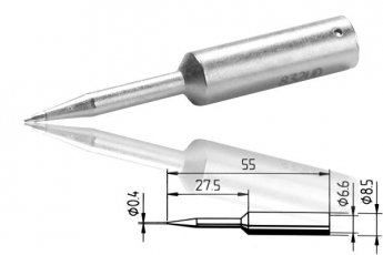 ERSADUR-Lötspitze, bleistiftspitz 0.4 mm ø