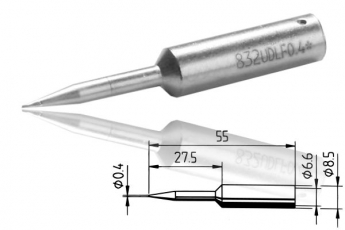 ERSADUR LF-Lötspitze, bleistiftspitz 0.4 mm ø