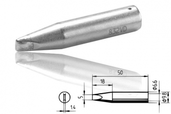 ERSADUR-Lötspitze, meißelförmig  5.0 mm