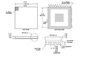 BGA-Reballing Schablone CSP-BGA208 - Solder Balls ø 400...500 µm