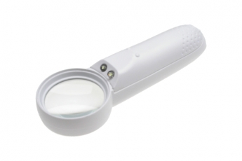 Handlupe mit LED-Licht, 15x
