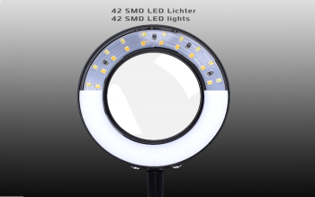 Lupenleuchte 3D mit Klemmfuß - USB