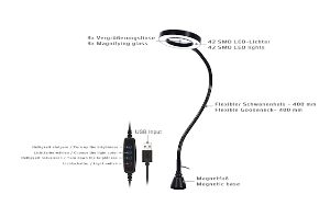 LED-Lichtquelle mit Magnetfuß
