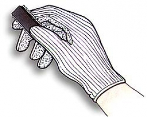 Leitfähige griffsichere Handschuhe Größe M