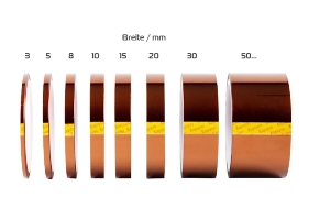 Hitzebeständiges Kaptonklebeband - 5 mm - 33 m