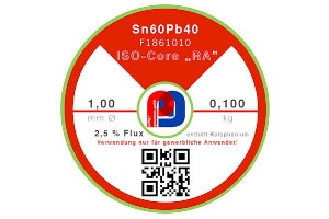 Lötdraht ISO-Core® RA Sn60Pb40 - Ø 1.00 mm - 100 gr