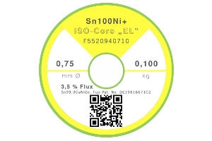 Lötdraht Sn100Ni+ - Ø 0.70 mm - 100 gr