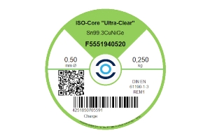 ISO-Core Ultra-Clear SN100Ni+ - Ø 0.50 mm - 250 gr