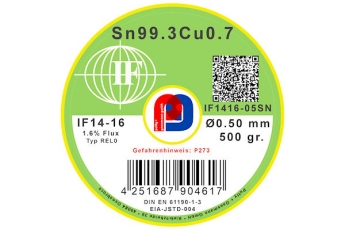 Interflux IF 14-16 - Sn99.3Cu0.7 - 0.50 mm ø - 500 gr