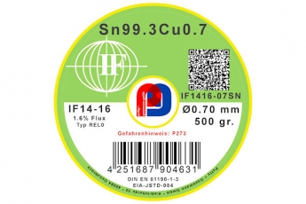 Interflux IF 14-16 - Sn99.3Cu0.7 - 0.70 mm ø - 500 gr