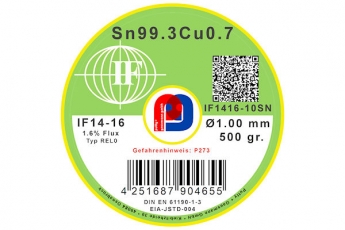 Interflux IF 14-16 - Sn99.3Cu0.7 - 1.00 mm ø - 500 gr