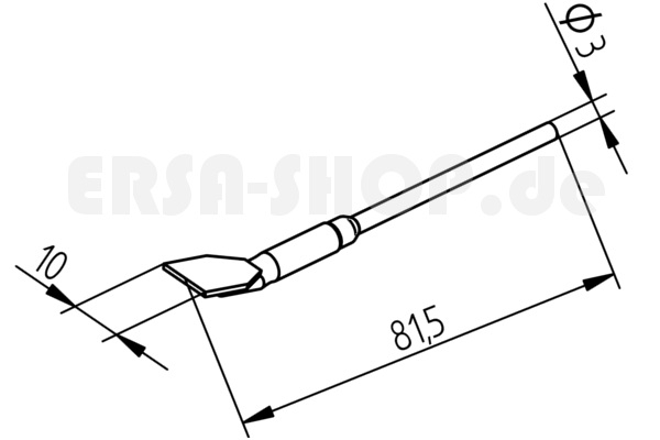 ERSADUR LF-Entlötspitzenpaar, Spatenform 10.0 mm
