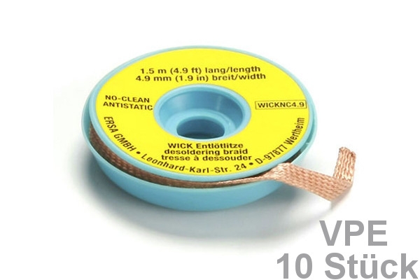 Ersa Entlötlitze 4.9 mm breit - 10 Stück