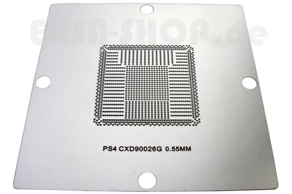 BGA-PS4-Schablone für CXD90026G, Edelstahl, 90 x 90 mm