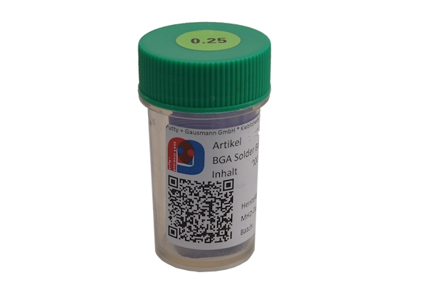 BGA Lötkugeln - ø 0.25 mm - SAC305 - 250K