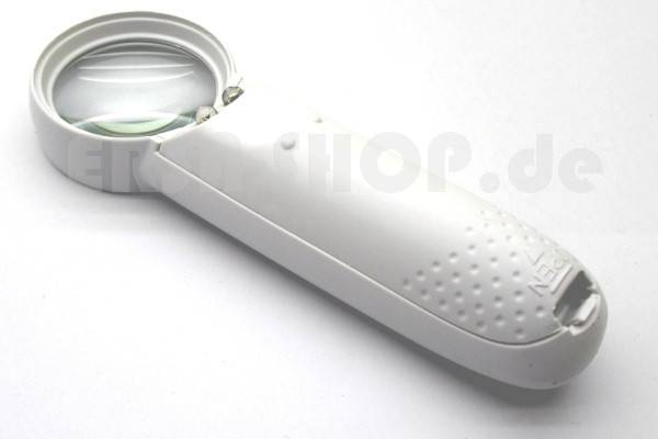 Handlupe mit LED-Licht, 15x
