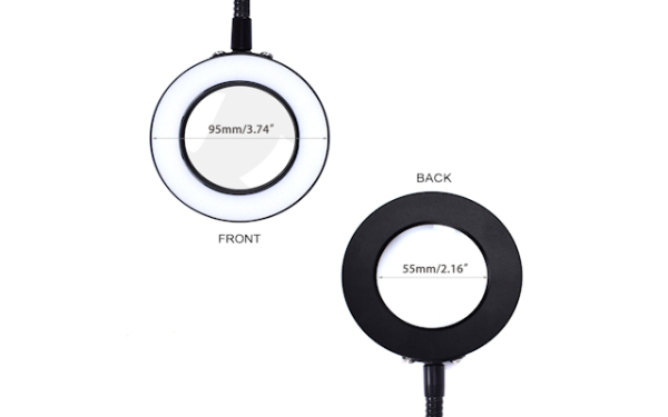 Lupenleuchte 3D mit Klemmfuß - USB