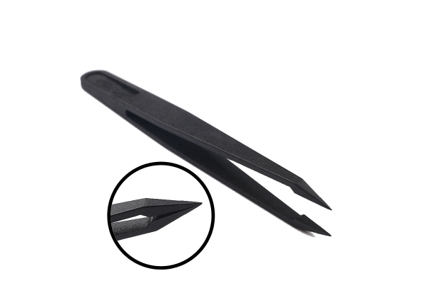 Pinzetten-SET aus Carbon, antistatisch, 8 teilig