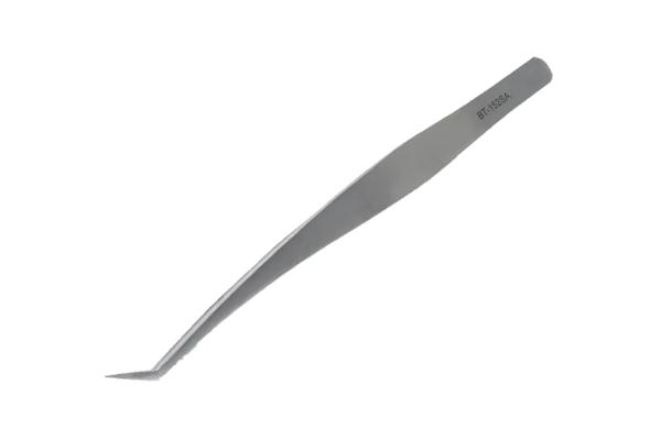 Edelstahl-Pinzette - bleistiftspitz - abgewinkelt - TYP BST-152SA