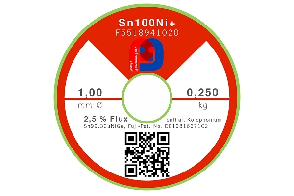 Lötdraht Sn99Cu0.7NiGe - Ø 1.00 mm - 250 gr
