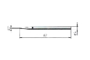 ERSADUR-Lötspitze, bleistiftspitz, ø 1,1 mm, Skin-VP, für ERSA 50