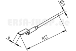 ERSADUR LF-Entlötspitzenpaar, Spatenform  6.0 mm